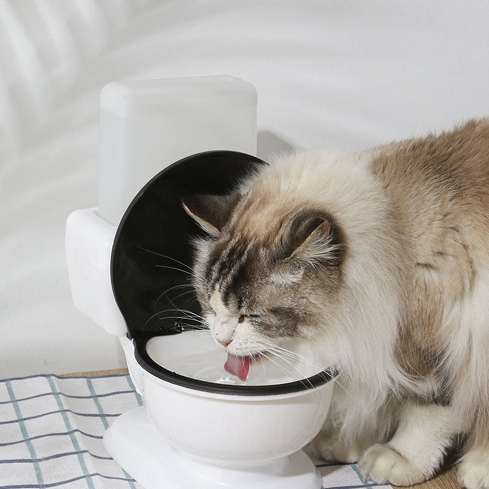 Toilet Shape Cat Water Dispenser