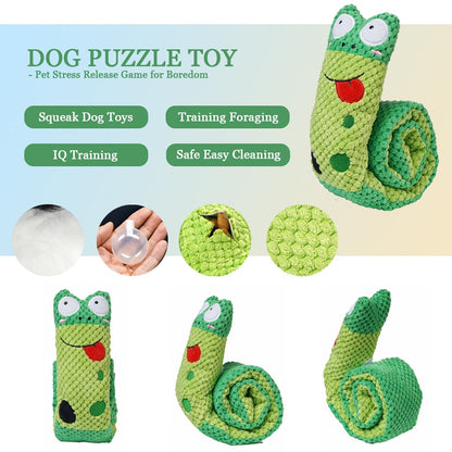 Squeaky Snake Snuffle Dog Toy