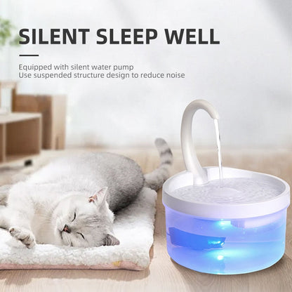 2L Automatic Cat Led Water Fountain