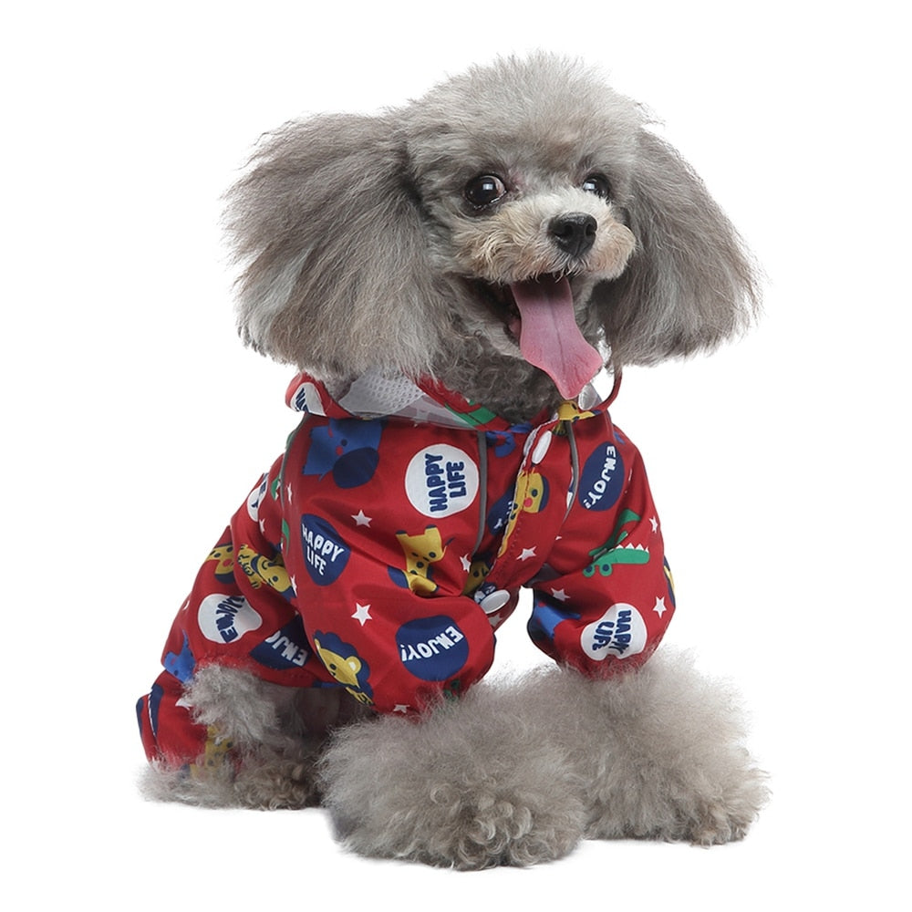 Funny Animal Design Dog Raincoats