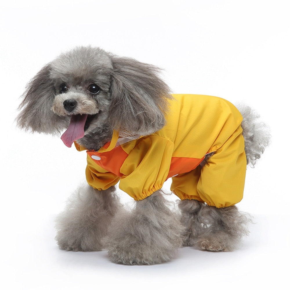 Funny Duck Design Dog Raincoat