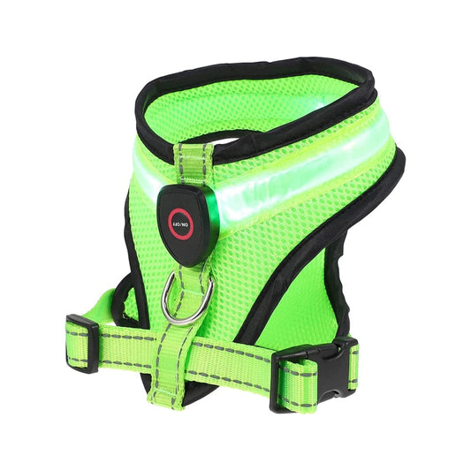 Reflective Mesh LED Light Dog Harness