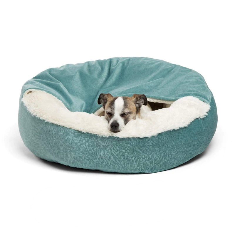 Orthopedic Dog Bed With Hooded Blanket