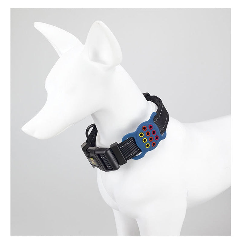 Reflective Air Tag Holder Dog Collar