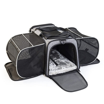 Luxury 2 Side Expandable Dog Carrier