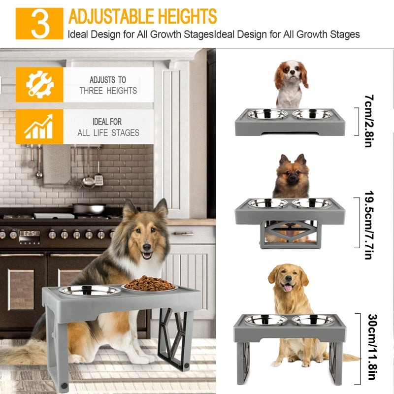 Super Large Capacity Elevated Dog Bowl