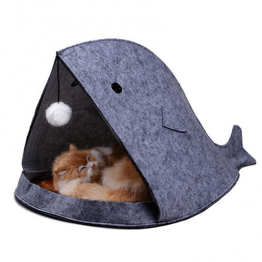 Foldable Shark Shaped Pet House