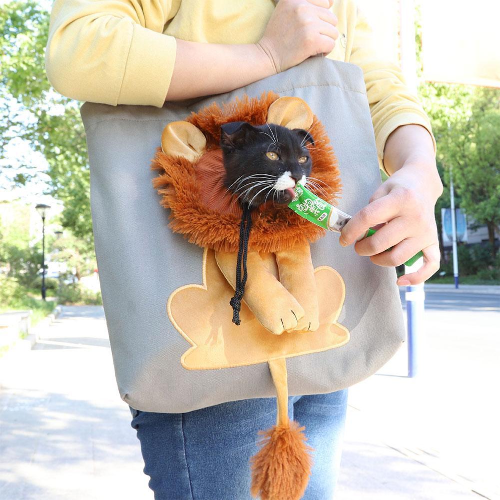 Cute Lion Design Pets Handbag