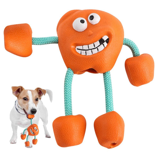 Orange Squeaky Dog Chew Toys