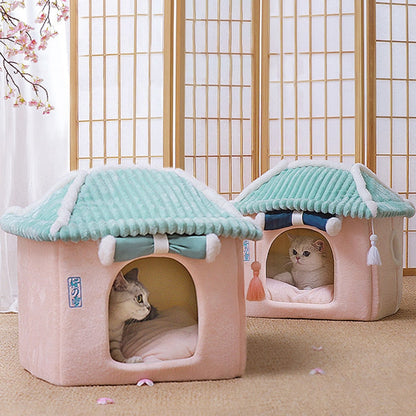 Japanese Style Cute Cat House