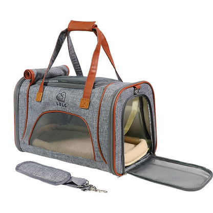 Soft Sided Collapsible Dog Carrier Bag