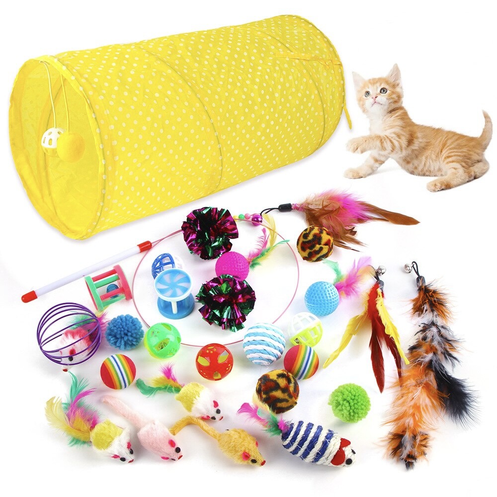 27 Pack Assorted Cat Toys