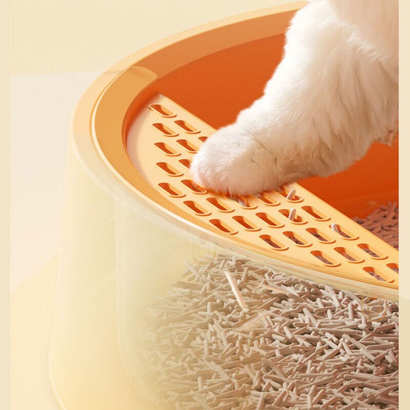 Fully Enclosed Flip Top Duck Cat Litter Box