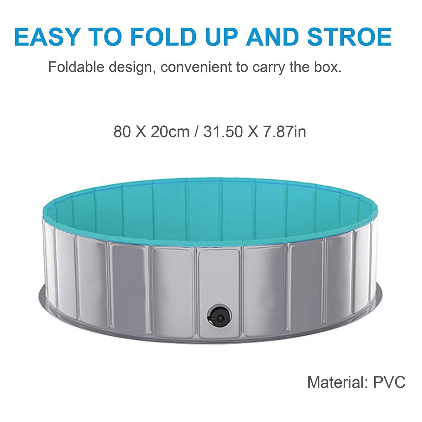 Hard PVC Collapsible Dog Swimming Pool