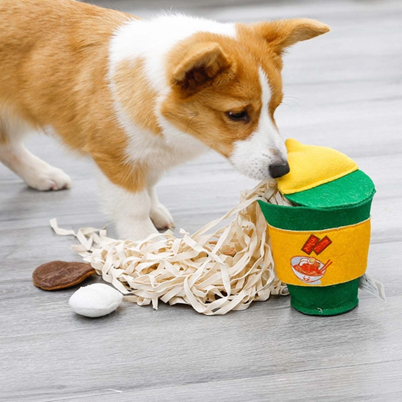 Cup Noodles Dog Snuffle Toy