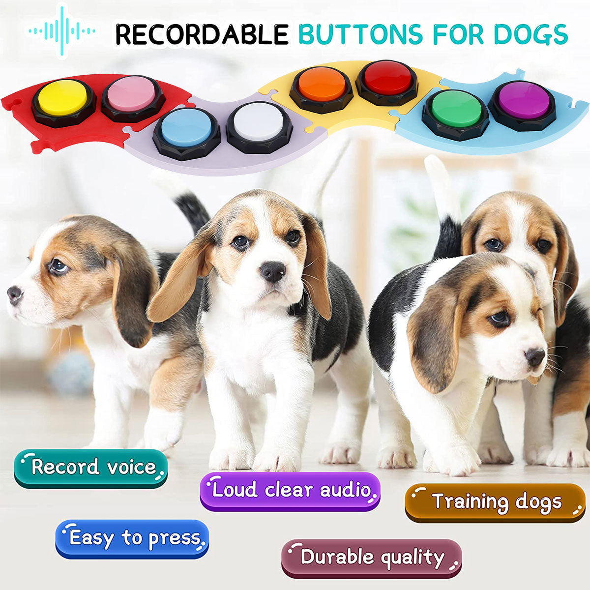 Durable ABS Recordable Dog Talking Button