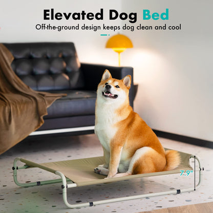 Sturdy Double Rod Elevated Dog Bed