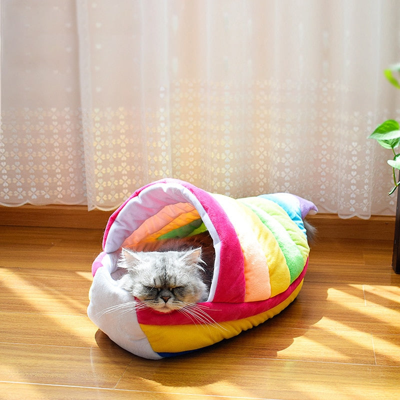 Rainbow Boat Pet Sofa Bed