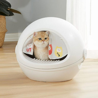 Enclosed Space Capsule Cat Litter Box