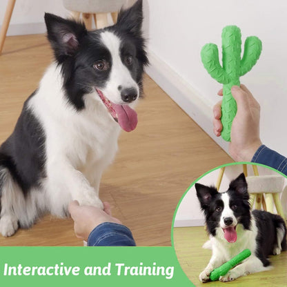 Durable Green Cactus Dog Chew Toys