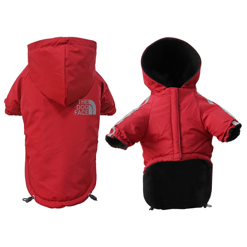 Warm Fleece Waterproof Dog Raincoats