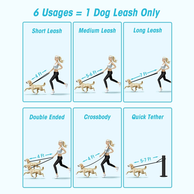 Multifunctional Hands Free Dog Leashes