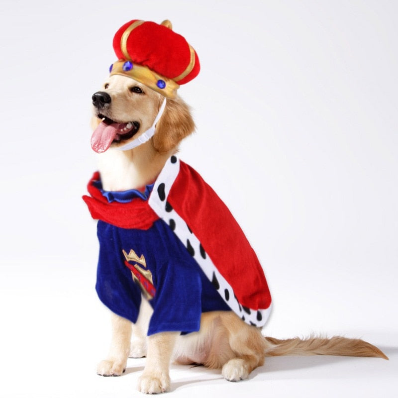 King Cape Halloween Dog Costume
