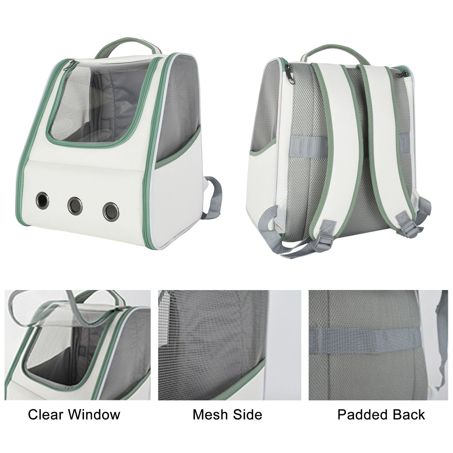 Dog Backpack With Transparent Window