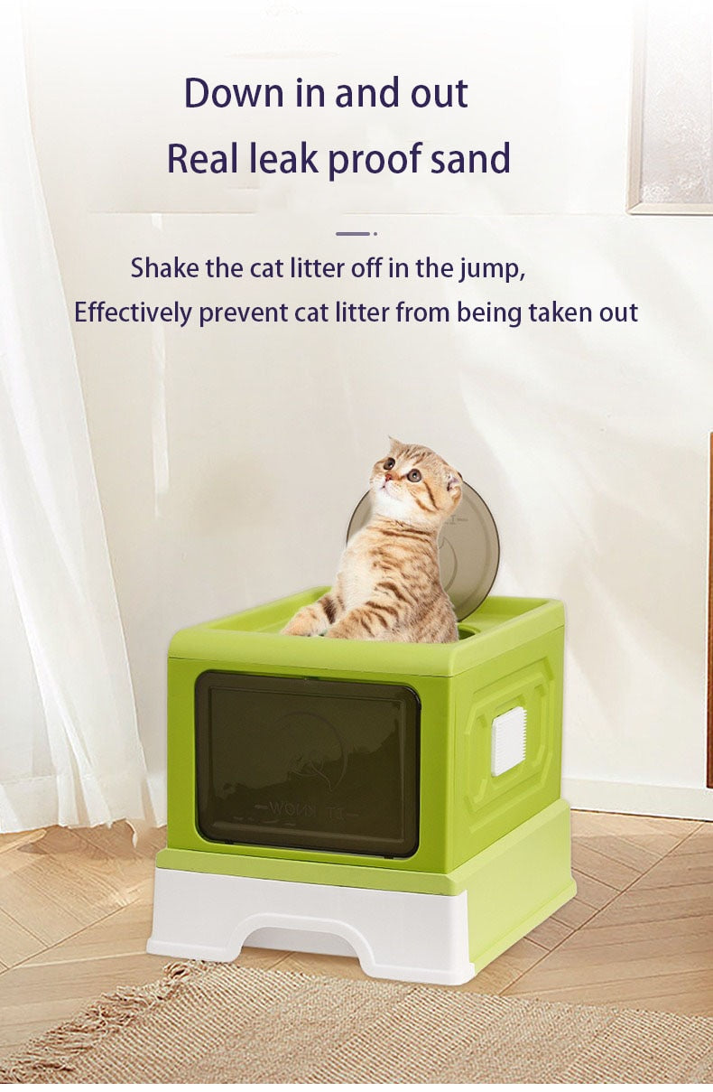 Large Drawer Fully Closed Cat Litter Box