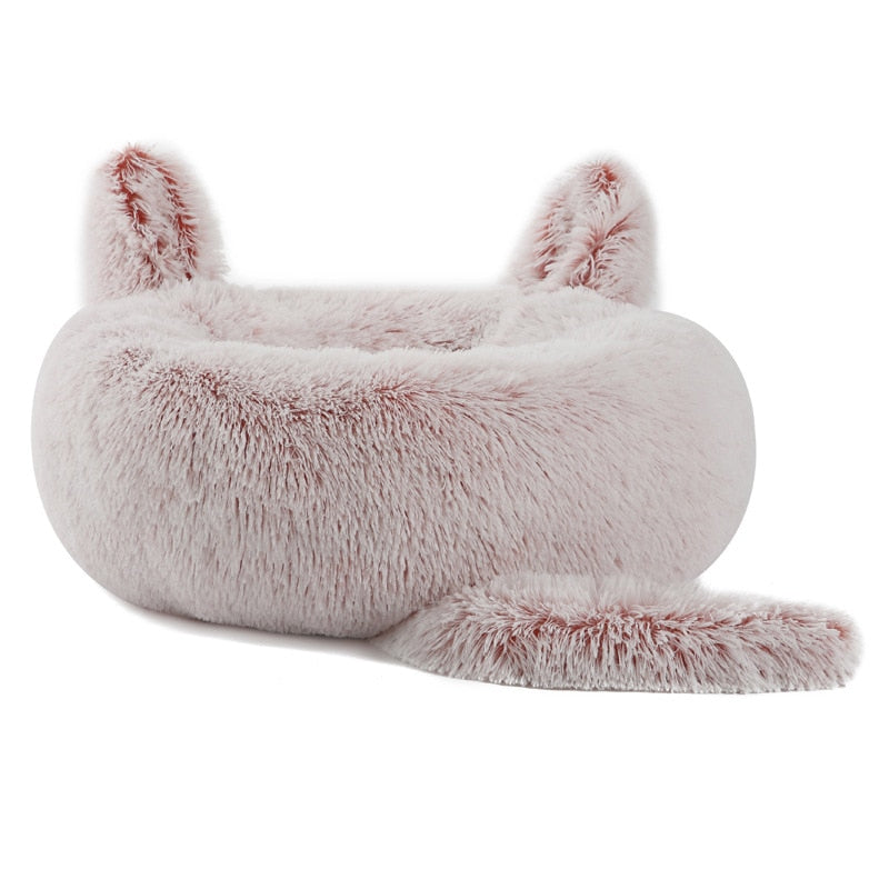 Luxury Plush Calming Round Dog Bed