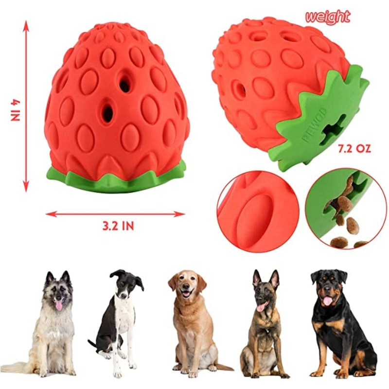 Indestructible Strawberry Dogs Chew Toys