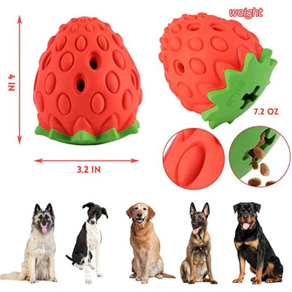 Indestructible Strawberry Dogs Chew Toys