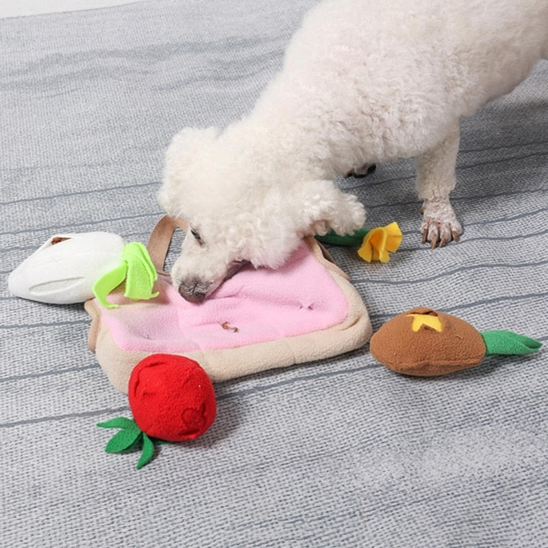 Vegetables Bag Dog Snuffle Toy