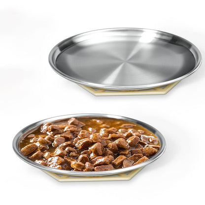 Stainless Steel Shallow Cat Bowl