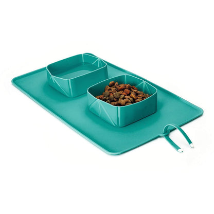 Silicone Portable Outdoor Dog Bowl