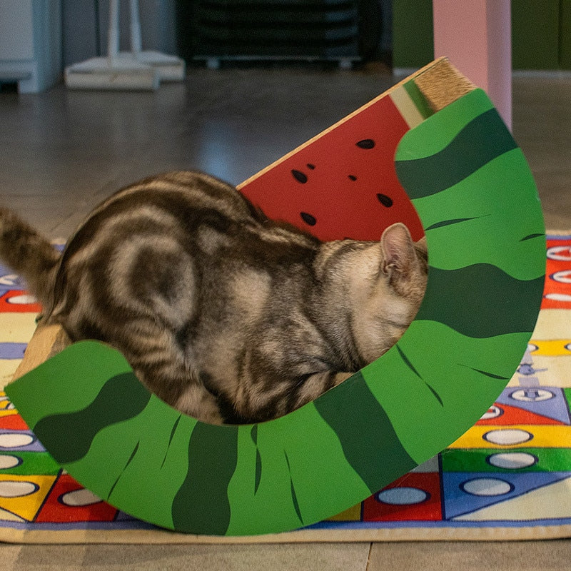 Cute Watermelon Cat Scratcher Board