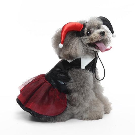 Halloween Red Wizard Pets Costume