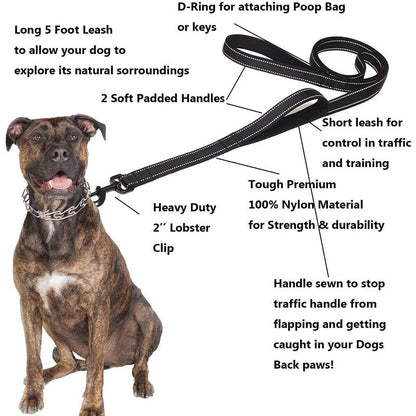 Heavy Duty Double Handle Dog Lead