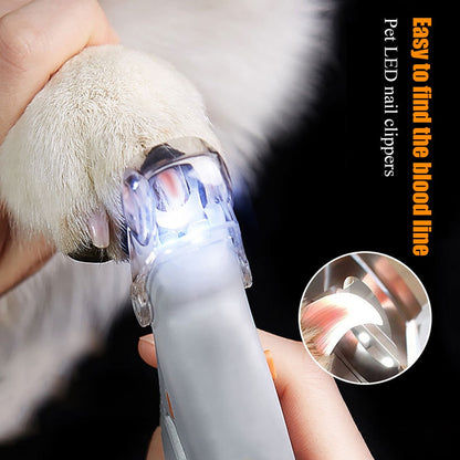 Ergonomic Handle LED Pet Nail Clipper