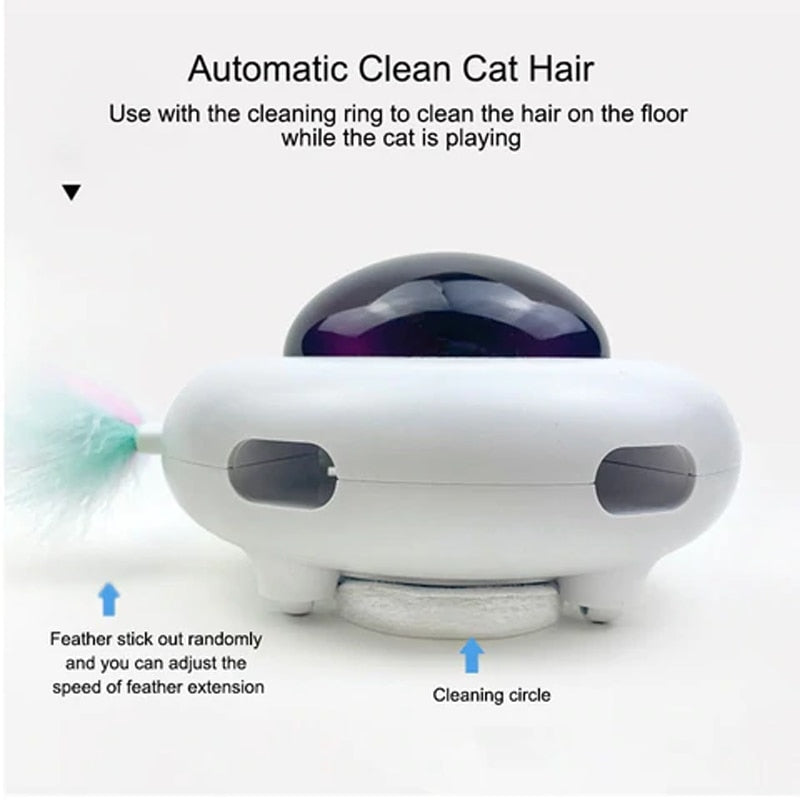 Rotating UFO Interactive Cat Toy