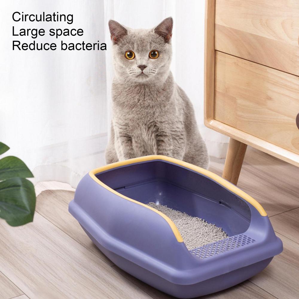 Large Capacity Plastic Cat Litter Box