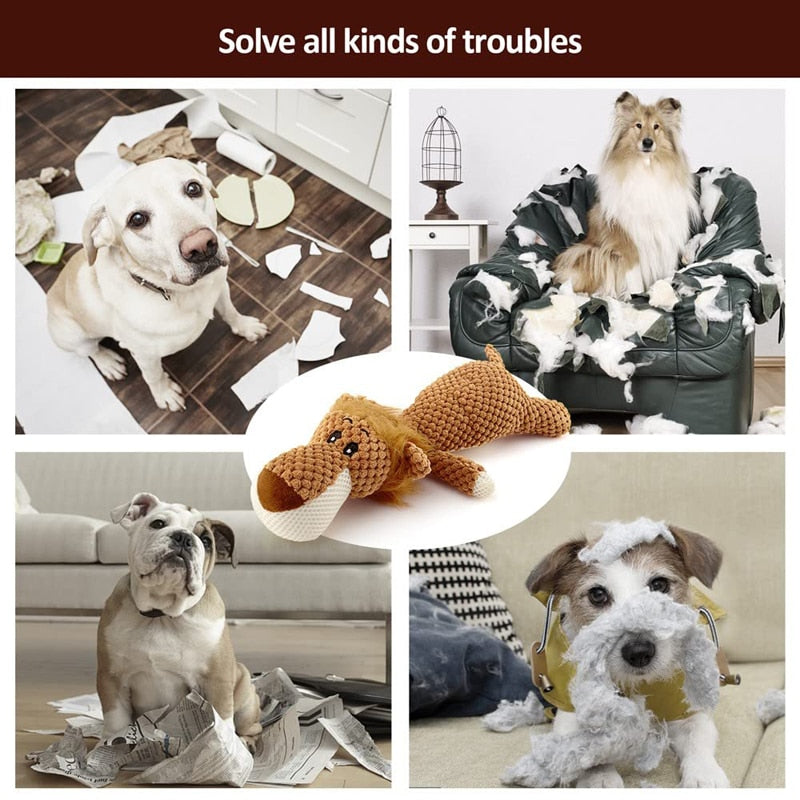 Durable Plush Squeaky Stuffed Pet Toys